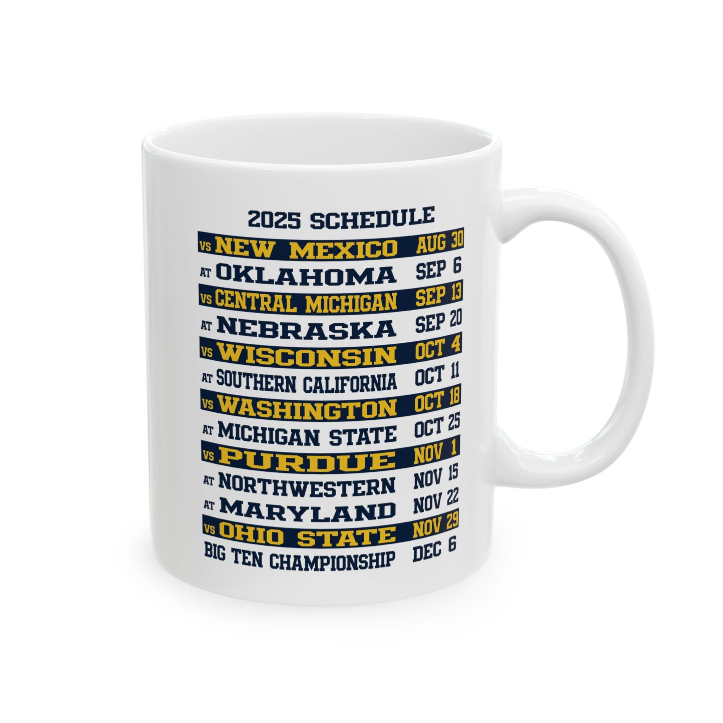 2025 Schedule Team 146 Mug