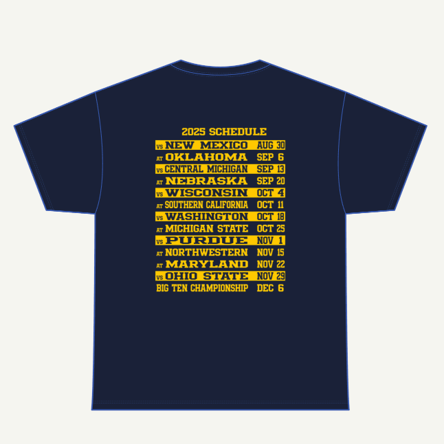 Team Over Me - 2025 Schedule Tee