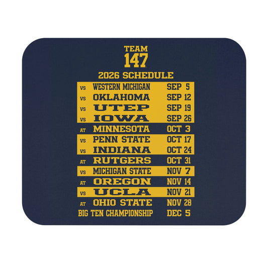 TEAM 147 Schedule Mouse Pad