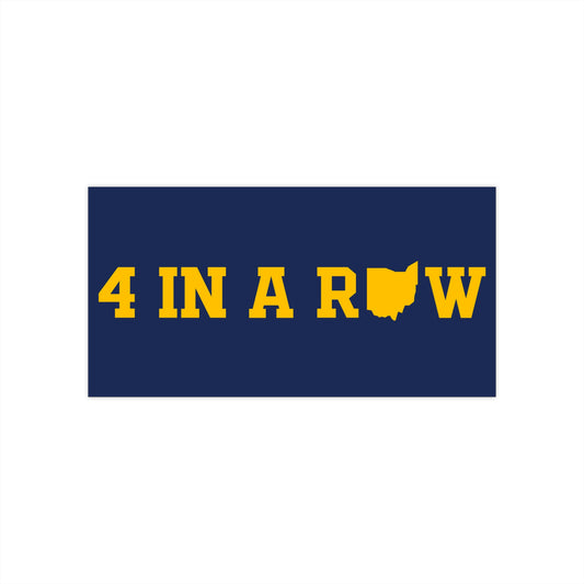 4 IN A ROW Bumper Sticker